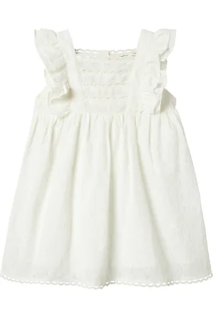 Lil Atelier Nmffiola Sl Dress Lil Dresses & Skirts Dresses Casual Dresses Sleeveless Casual Dresses White