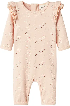 Lil Atelier Nbffelice Ls Uv Long Swimsuit Lil Pitkähihainen Body Pink