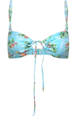 Desigual La Habana To Swimwear Bikinis Bikini Tops Bandeau Bikinitops Blue