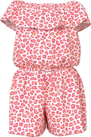 NAME IT Nkfvinaya Ss Playsuit Fffff Noos Jumpsuit Haalari Red