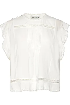 Munthe Usalina Tops Blouses Sleeveless White