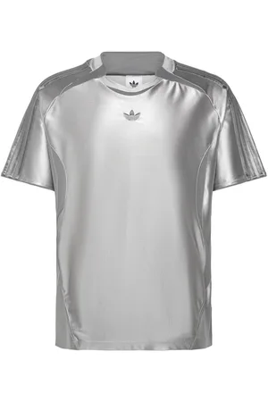 adidas 2000 Tee Sport Men Sports Clothes Sport Tops Sport T-shirts Silver