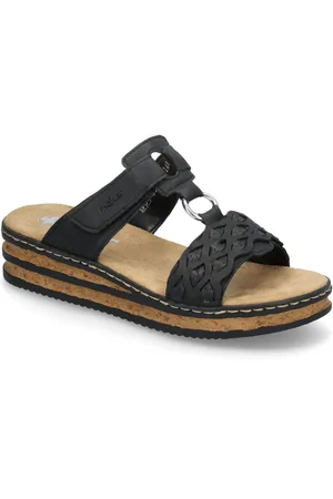 Rieker 629K8-00 Shoes Sandals Platform Sandals Black