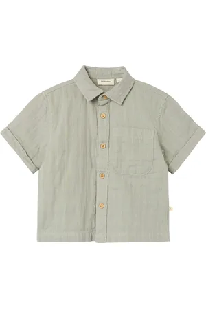 Lil Atelier Nmmfelix Ss Loose Shirt Lil Tops Shirts Short-sleeved Shirts Green