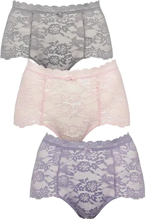 Missya Lace Maxi 3-Pack Hipsterit Alushousut Alusvaatteet Multi/patterned
