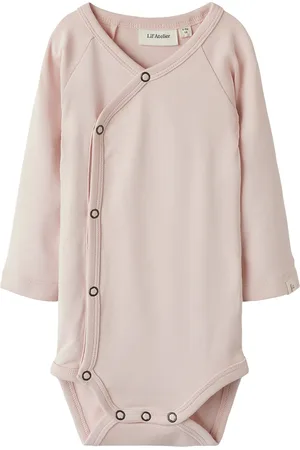 Lil Atelier Nbngayo Ls Slim Wrap Body Lil Bodies Long-sleeved Pink