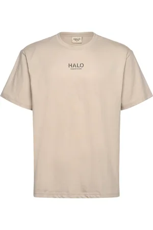 Black Halo Graphic T-Shirt 02 Sport T-shirts Short-sleeved Beige