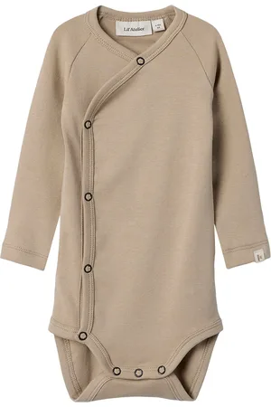 Lil Atelier Nbngayo Ls Slim Wrap Body Lil Bodies Long-sleeved Brown