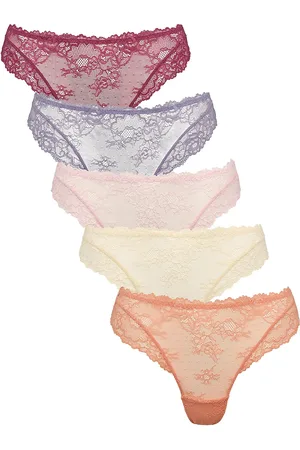 Missya Lace String 5-Pack Stringit Alusvaatteet Multi/patterned