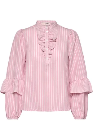 A-View Karin Blouse Tops Blouses Long-sleeved Pink
