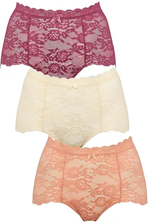 Missya Lace Maxi 3-Pack Hipsterit Alushousut Alusvaatteet Multi/patterned