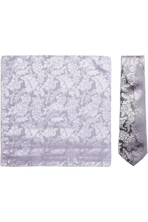 Amanda Christensen Tie & Pocket Square Solmio Kravatti Grey