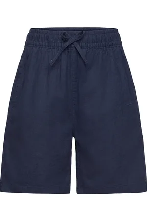GANT Cotton Linen Shorts Bottoms Shorts Navy