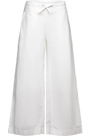 GANT Pull On Cotton Linen Pants Uimashortsit White