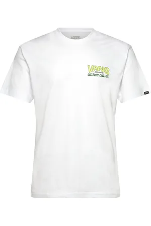 Vans Shop Front Ss Sport Men Sports Clothes Sport Tops Sport T-shirts White