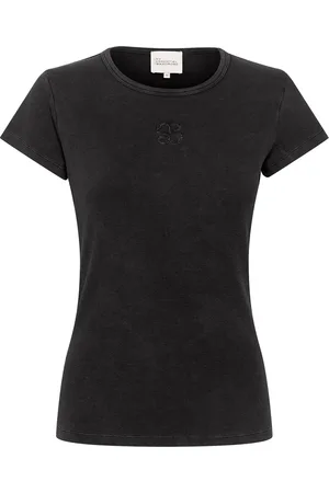 My Essential Wardrobe Mandymw Tee Tops T-shirts & Tops Short-sleeved Black