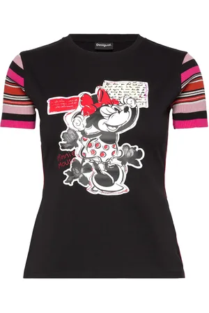 Desigual Minnie Tops T-shirts & Tops Short-sleeved Black