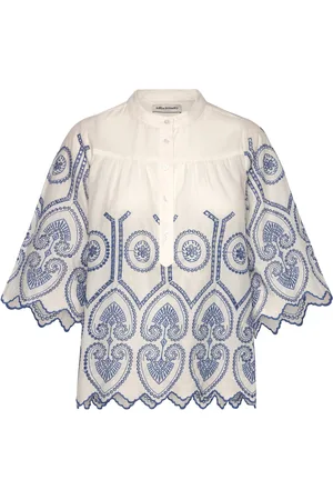 Lollys Laundry Louisell Blouse Ss Tops Blouses Short-sleeved Beige