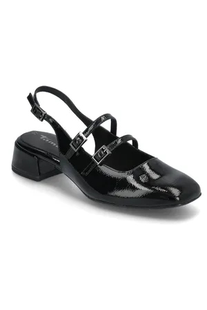Tamaris Women Sling Shoes Sling Backs Heeled Slingbacks Black