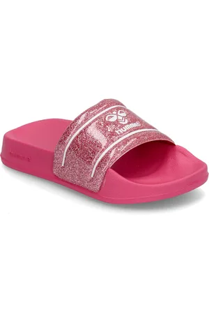Hummel Pool Slide Glitter Jr Sport Summer Shoes Sandals Pink