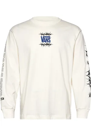 Vans Mte Electro Waves Ls Tee Sport Men Sports Clothes Sport Tops Sport T-shirts White