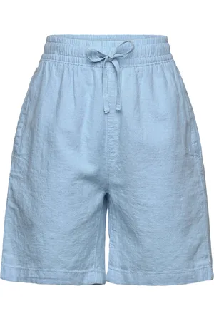 GANT Cotton Linen Shorts Bottoms Shorts Blue