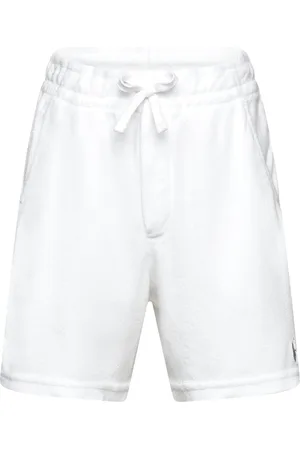 Ralph Lauren Terry Drawstring Short Bottoms Shorts Sweat Shorts White