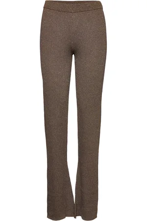 Stylein Pearly Trousers Bottoms Trousers Joggers Brown