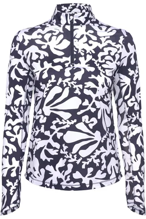 Callaway Abstract Floral Sun Protection Top Sport Sport Clothing Sports Tops & T-shirts Sport Long Sleeve Tops White