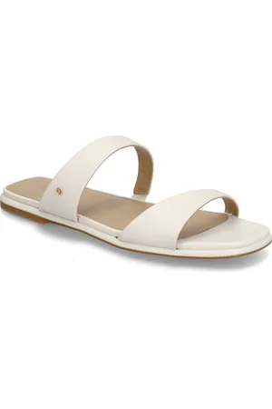 Michael Kors Jaida Flat Sandal Shoes Sandals Flat Sandals Cream
