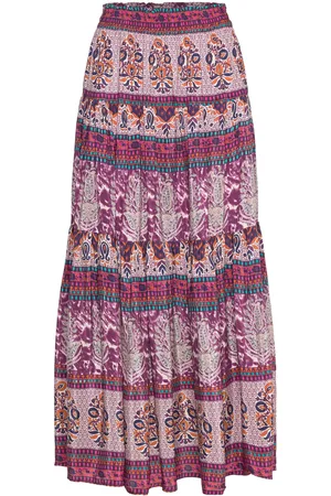 Lollys Laundry Sunsetll Maxi Skirt Skirts Maxi Skirts Multi/patterned