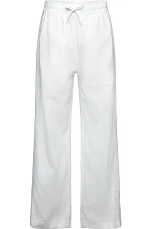GANT Cotton Linen Pants Bottoms Trousers White