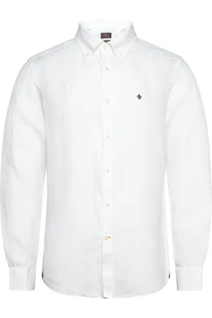 Morris Douglas Linen Shirt-Classic Fit Designers Shirts Casual White