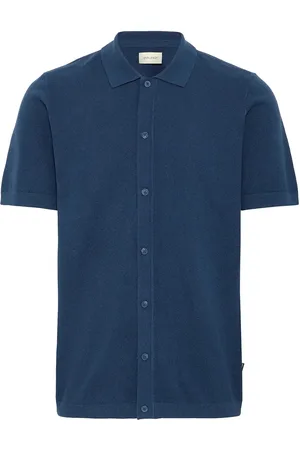 Blend Bhalon Pullover Tops Shirts Short-sleeved Shirts Blue