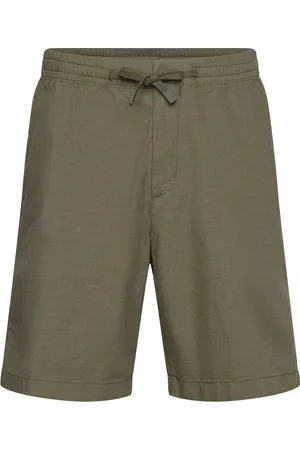 Timberland Cotton Linen Short Bottoms Shorts Casual Green
