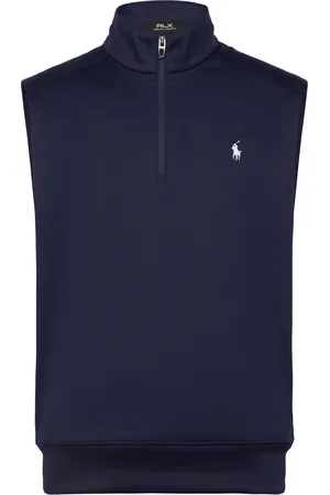 Ralph Lauren Stretch Jersey Quarter-Zip Vest Sport Sport Clothing Sport Outerwear Sport Vests Navy