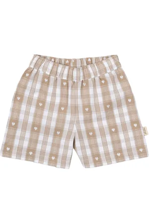 Petit Piao Shorts Boxy Woven Bottoms Shorts Beige