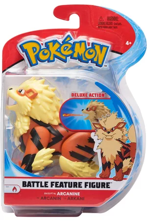 Pokemon Battle Feature Figure Arcanine Toys Playsets & Action Figures Action Figures Multi/patterned