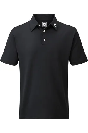 FootJoy Stretch Pique Solid Sport Men Sport Clothing Sport Tops Sport Polos Sport Short-sleeved Polos Black