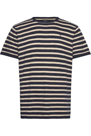 Clean Cut Thomas Knitted Striped T-Shirt Tops T-shirts Short-sleeved Multi/patterned