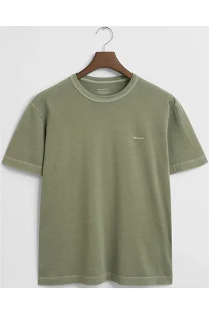 GANT Sunfaded Ss T-Shirt Tops T-shirts Short-sleeved Khaki Green