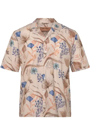 MOS MOSH Gallery Mmgjoel Bliss Ss Shirt Tops Shirts Short-sleeved Shirts Beige