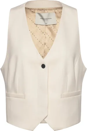 Copenhagen Muse Cmtailor-Waistcoat Blazers Sleeveless Blazers Beige