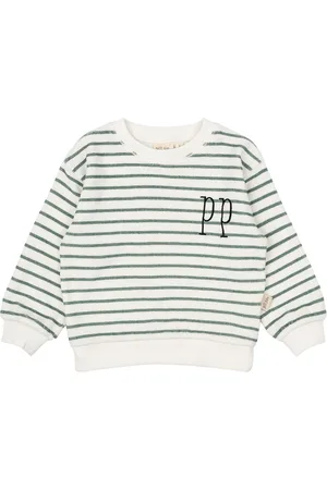 Petit Piao Sweat Shirt Drop Shoulder Tops Sweat-shirts & Hoodies Sweat-shirts Green