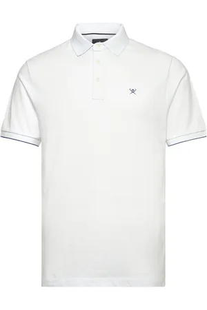 Hackett Swim Trim Arch Polo Designers Polos Short-sleeved White