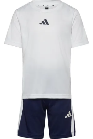 adidas J Tr-Es 3S Set Sport Sets With Short-sleeved T-shirt White