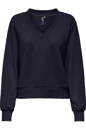 ONLY Onpsound Life Vn Ls Loose Short Swt Sport Women Sport Clothing Sport Sweat-shirts & Hoodies Sport Sweat-shirts Navy