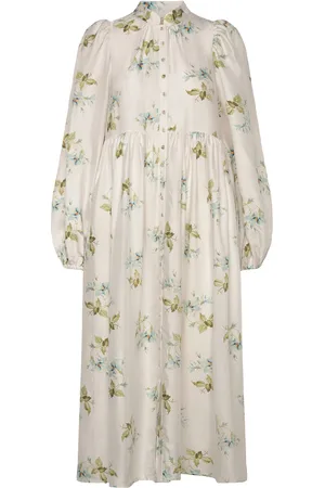 by Ti Mo Viscose Relaxed Dress Polvipituinen Mekko White