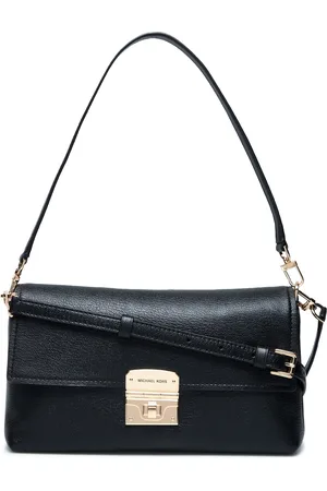 Michael Kors Md Conv Pouchette Xbody Bags Small Shoulder Bags-crossbody Bags Black