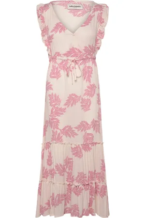 Lollys Laundry Samoll Midi Dress Sl Polvipituinen Mekko Pink